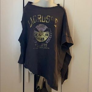 Free People Off Side Tee Pullover Sweater